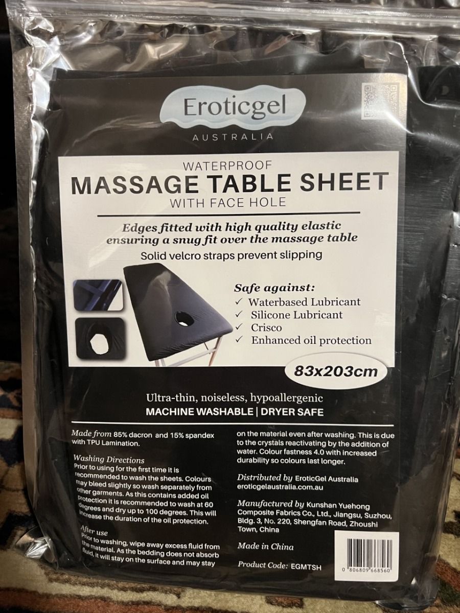 Massage Table Sheet - Waterproof (with facehole) - Image 4
